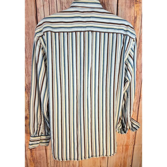 Tommy Bahama Mens Silk Shirt XL Striped Button-Down - Picture 2 of 7